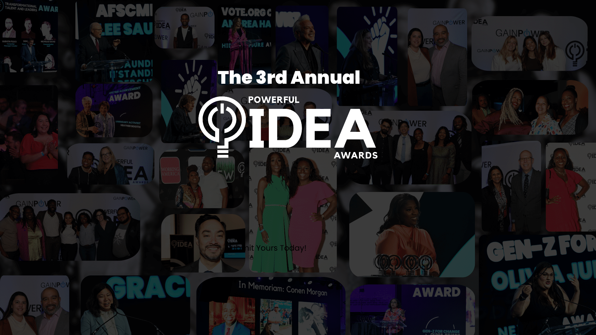 Third Annual Powerful IDEA Award collage